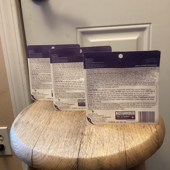 3 AIR WICK Life Scents MYSTICAL GARDEN Scented Oil Marshmallow Raspberry Rose - Picture 2 of 4